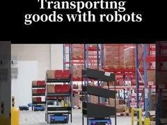 Robot di động tự động AMR với công suất 16AH và tốc độ đi bộ tối đa 1,2m/s