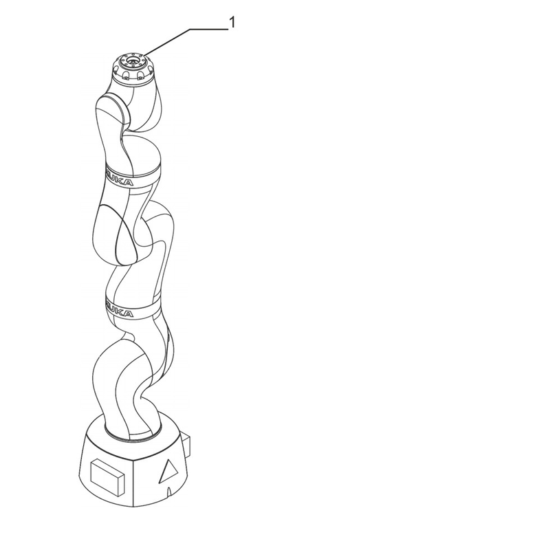 kuka kẹp gắp cánh tay rô-bốt nhỏ xòe linh hoạt 800mm để lắp ráp LBR iiwa 7 R800