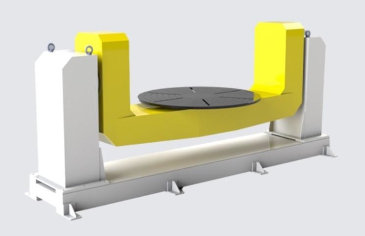 Nhà sản xuất bàn xoay định vị hàn quay tự làm Trục thứ 7 1000mm trong xưởng hàn laser