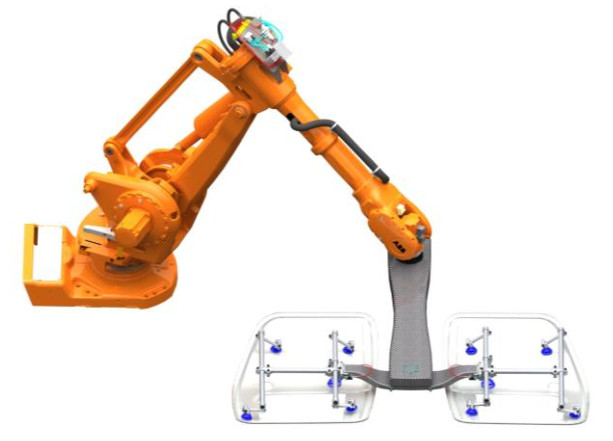 Thiết bị hàn cánh tay robot Kuka Abb Nắm bắt các tấm pin mặt trời trong ngành công nghiệp quang điện dưới dạng tuốc nơ vít
