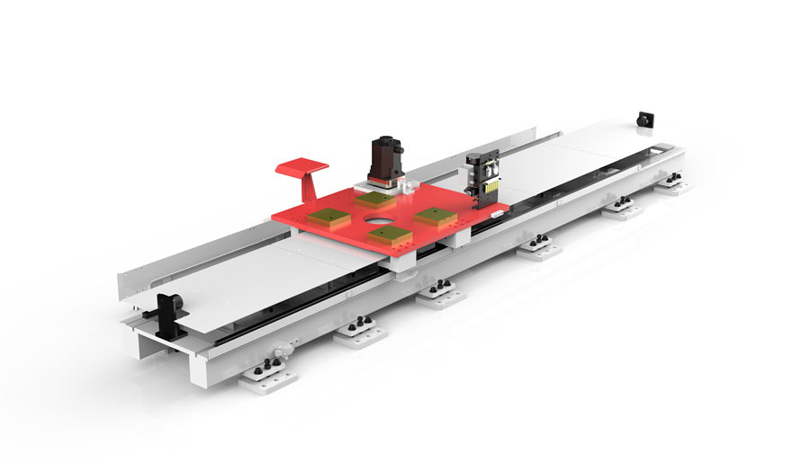 Robot bôi trơn Đường ray tuyến tính Bàn đạp hạng nặng Đường ray trên mặt đất Rất nhạy cảm với các tạp chất môi trường