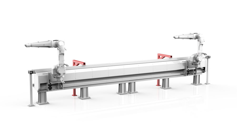 Các đơn vị hệ thống đường ray tuyến tính Robot chu kỳ cao cho ngành công nghiệp phun Đường ray hướng dẫn chống cháy nổ tuyệt vời