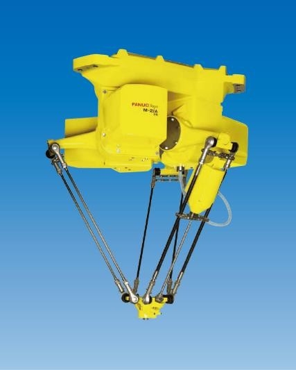 Cánh tay robot song song 4 dof lắp ráp cánh tay robot Fanuc Fist Radius 800mm Xử lý hậu cần