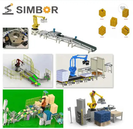 kẹp khí nén cho dây chuyền sản xuất đóng gói rô bốt xử lý xếp chồng pallet cánh tay rô bốt