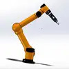 Robot công nghiệp Xử lý thực phẩm với trọng lượng bản thân 1kg Độ chính xác lặp lại là 0,01mm