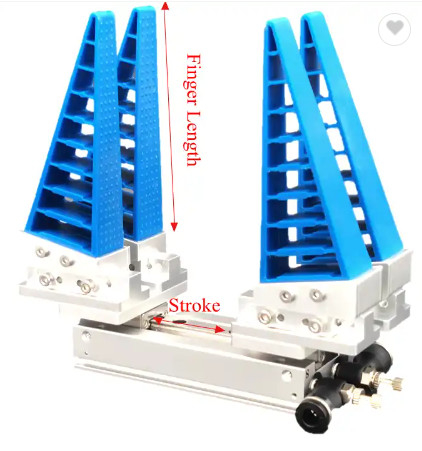 Bộ kẹp Robot hai ngón tay 4 6 2 cho các bộ phận nhỏ Thích ứng linh hoạt Chiều dài 66 đến 100mm Hành trình 12 đến 64mm