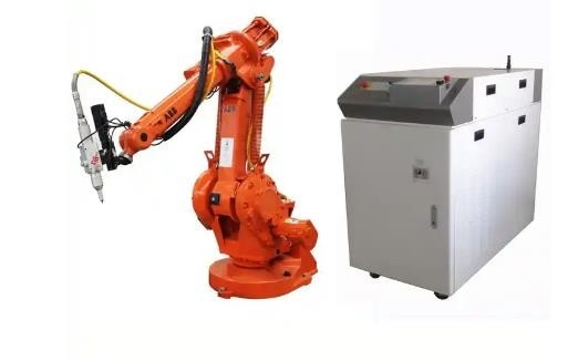 Hệ thống Robot hàn bằng sợi quang ABB Kuka Fanuc Cánh tay robot 6 trục Độ sâu 0,04-6mm