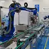 6 Aixs Yaskawa Robot Arm GP180-120 với CNGBS Customized Security Fence như là Robot Palletizing