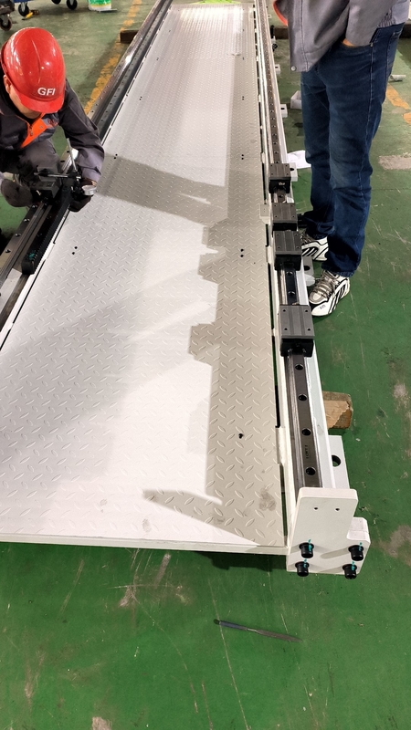 Robot lắp đặt trên mặt đất thiết bị đường sắt tuyến tính tải 2000kg và nhịp đập hiệu quả tùy chỉnh