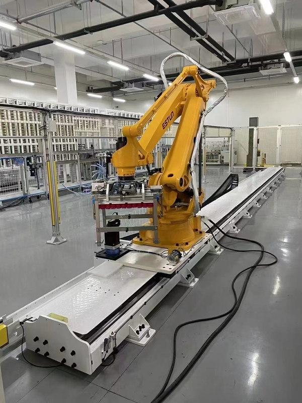 Robot lắp đặt trên mặt đất thiết bị đường sắt tuyến tính tải 2000kg và nhịp đập hiệu quả tùy chỉnh