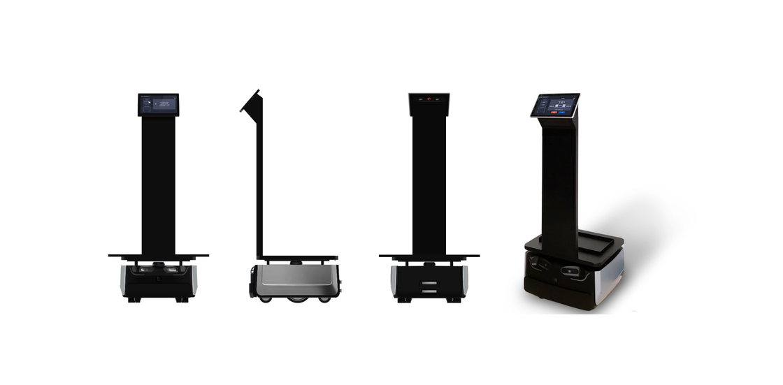 Robot di động tự động AMR với công suất 16AH và tốc độ đi bộ tối đa 1,2m/s