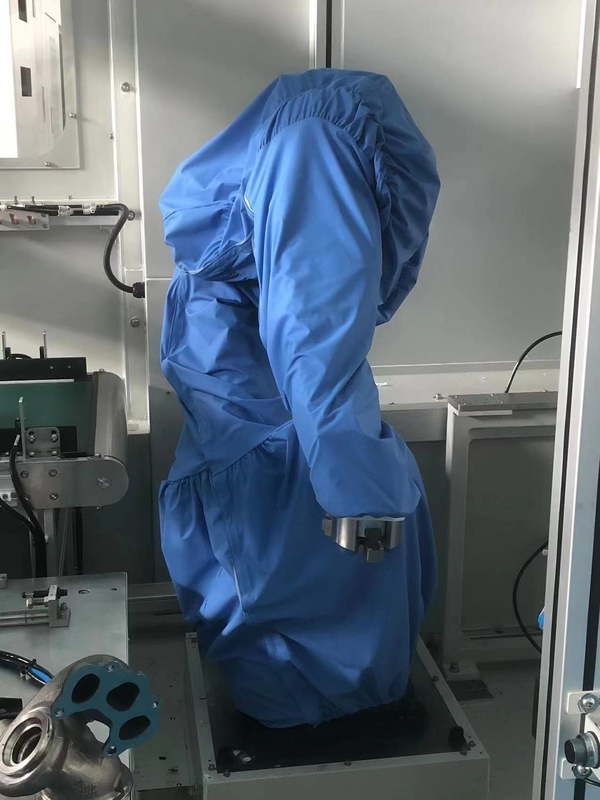 Bộ phim polyester màu trắng chống nước che phủ tay áo nylon bảo vệ cho robot cửa hàng sơn