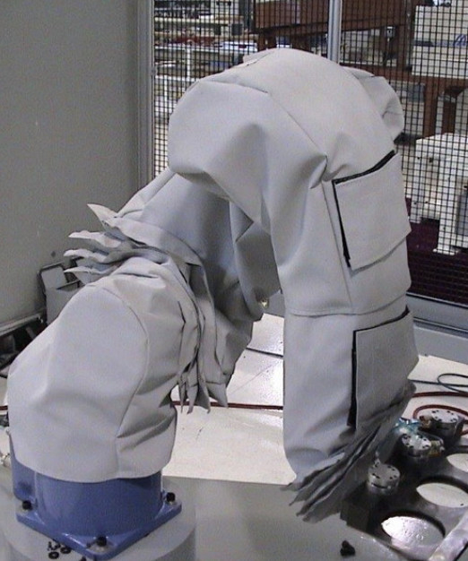 Robot công nghiệp bảo vệ phủ chống nước chống bụi áo giáp cho ABB FANUC KUKA YASKAWA UR Zipper Velcro